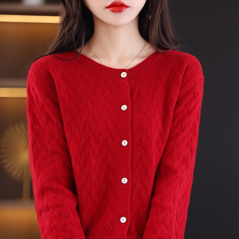 Cardigan Casual de Lã Savan - Vista Ladies