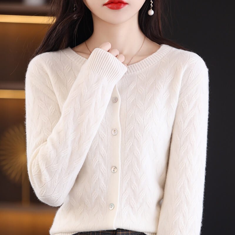 Cardigan Casual de Lã Savan - Vista Ladies