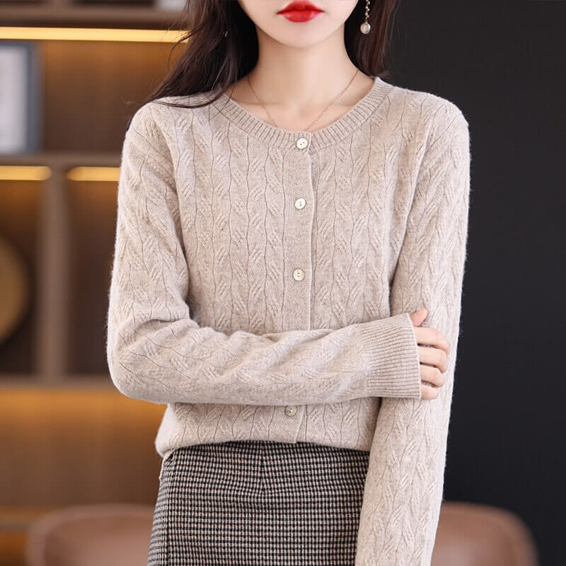Cardigan Casual de Lã Savan - Vista Ladies