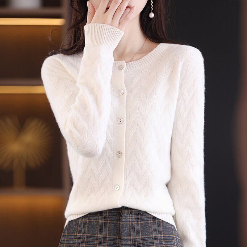 Cardigan Casual de Lã Savan - Vista Ladies