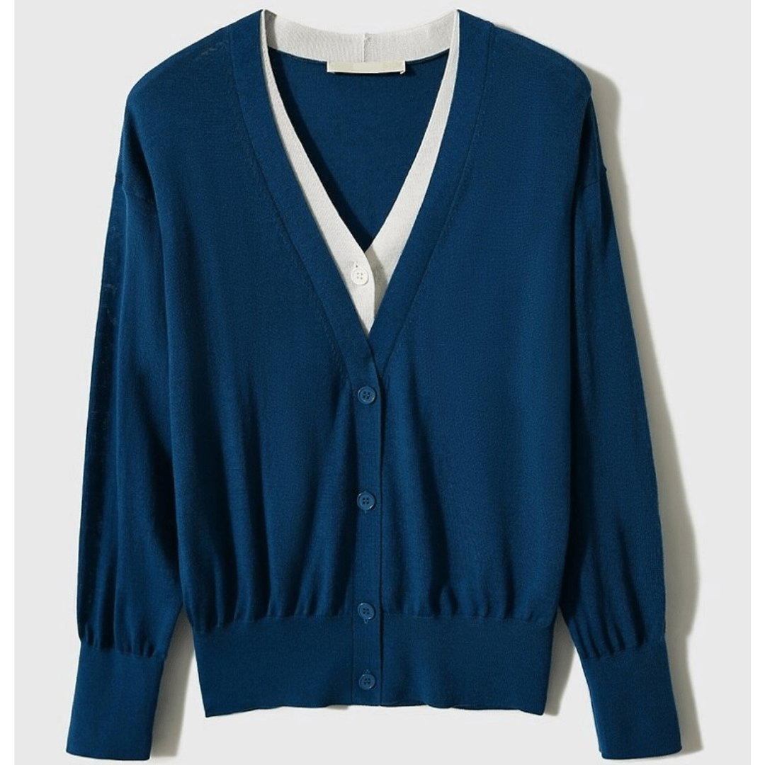 Cardigan Casual Gola Dupla Vent - Vista Ladies