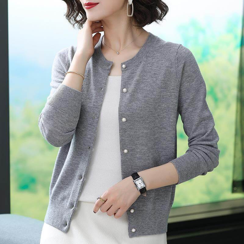 Cardigan Casual Soie - Vista Ladies