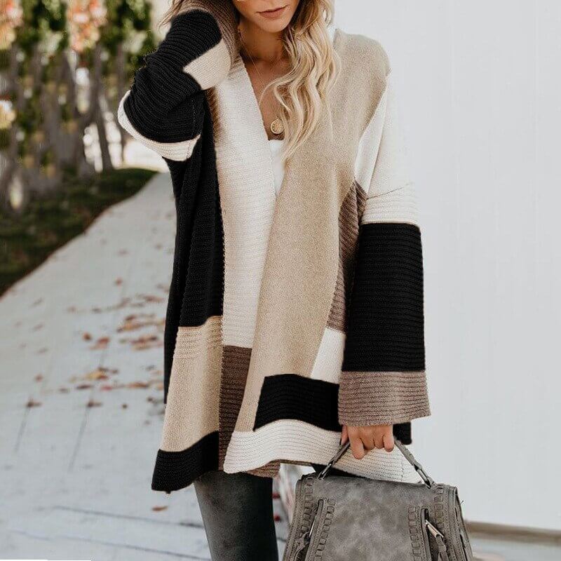 Cardigan de Lã Ponto Aberto Amandier - Vista Ladies