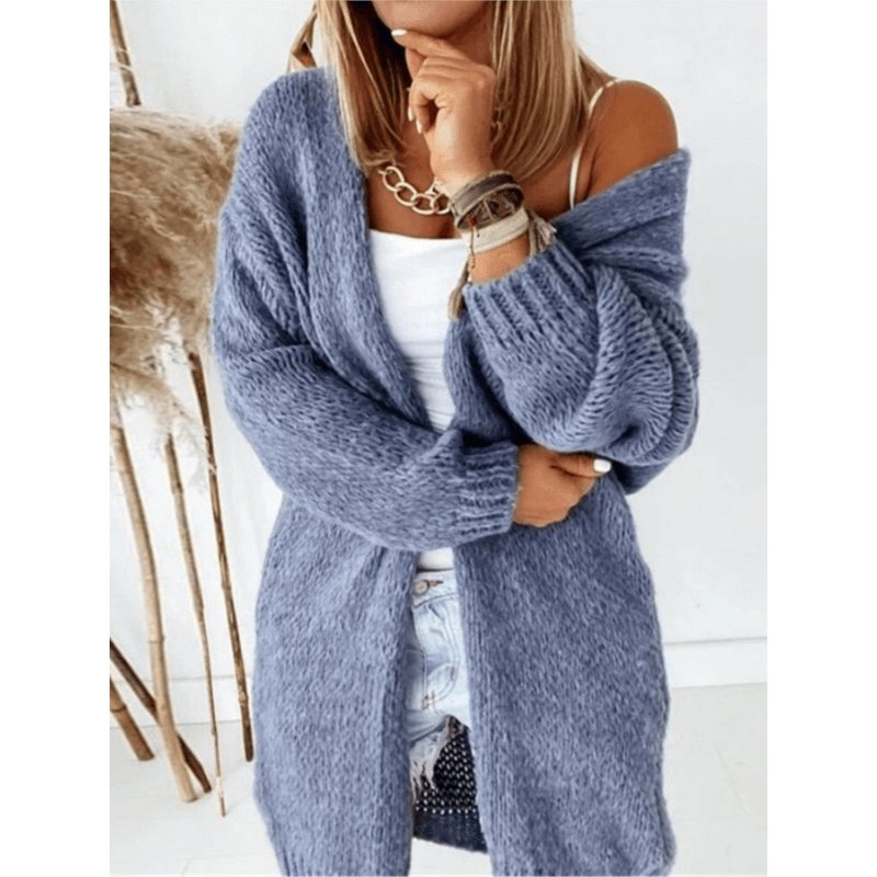 Cardigan de Tricot Alongado Ella - Vista Ladies