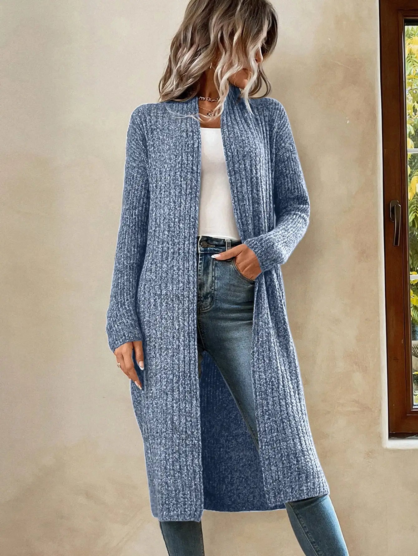 Cardigan Longo Ponto Aberto Malé - Vista Ladies