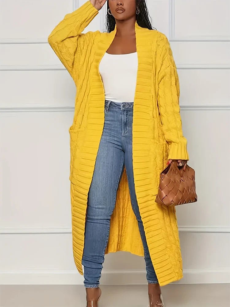 Cardigan Longo Ponto Aberto Roseau - Vista Ladies