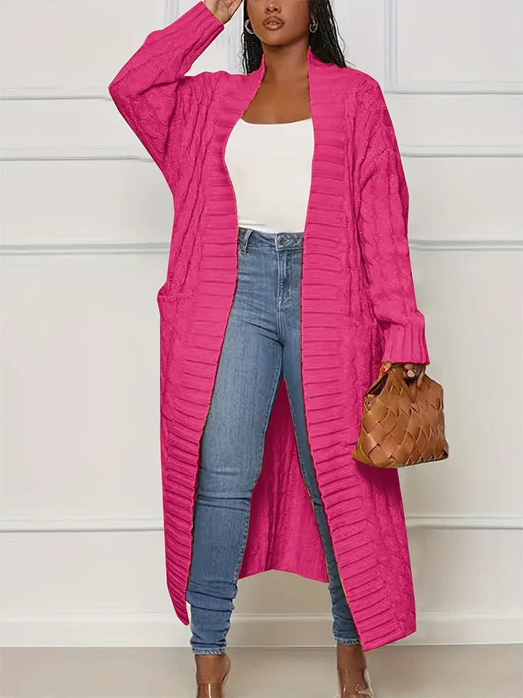 Cardigan Longo Ponto Aberto Roseau - Vista Ladies