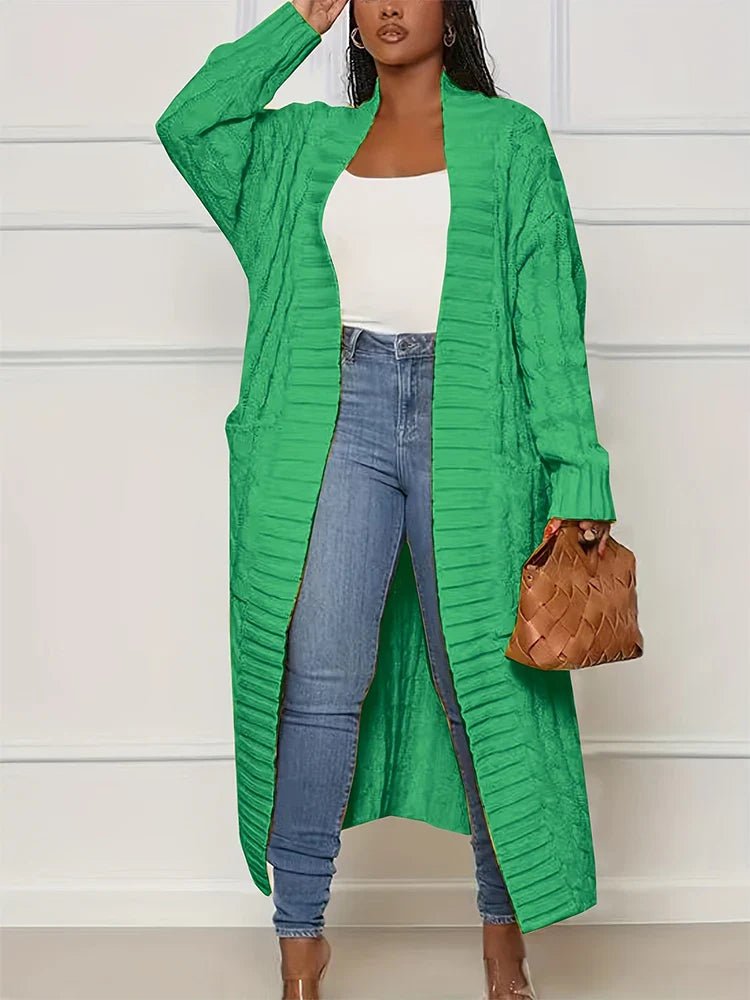 Cardigan Longo Ponto Aberto Roseau - Vista Ladies