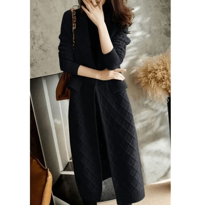 Cardigan Longo Ponto Aberto Tamale - Vista Ladies