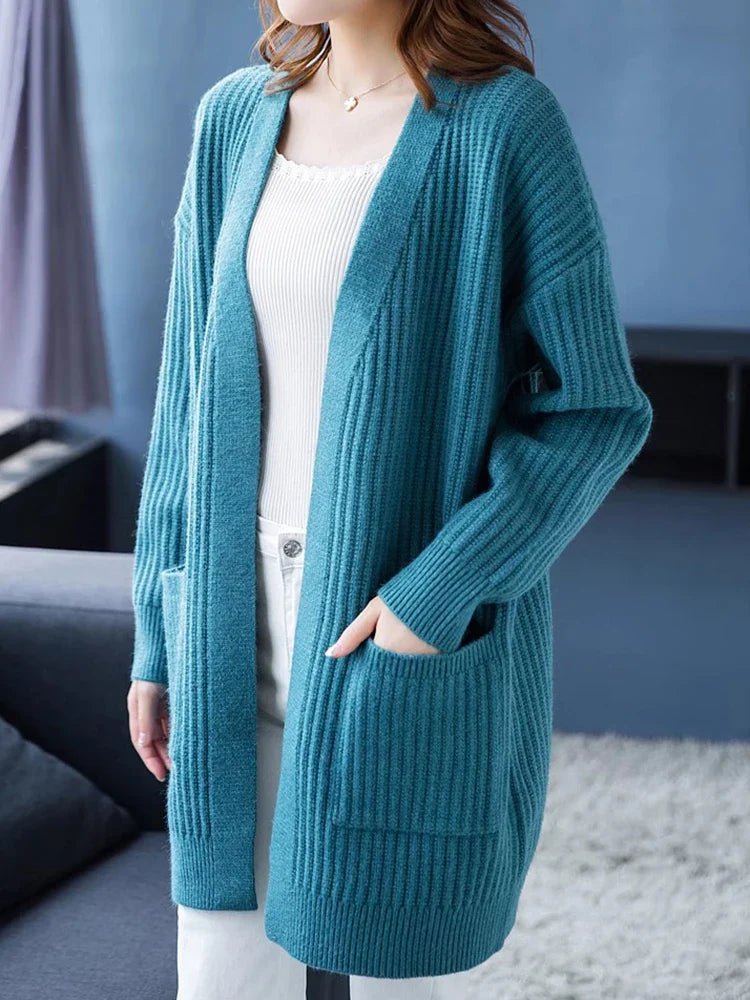 Cardigan Ponto Aberto Alongado Luanda - Vista Ladies