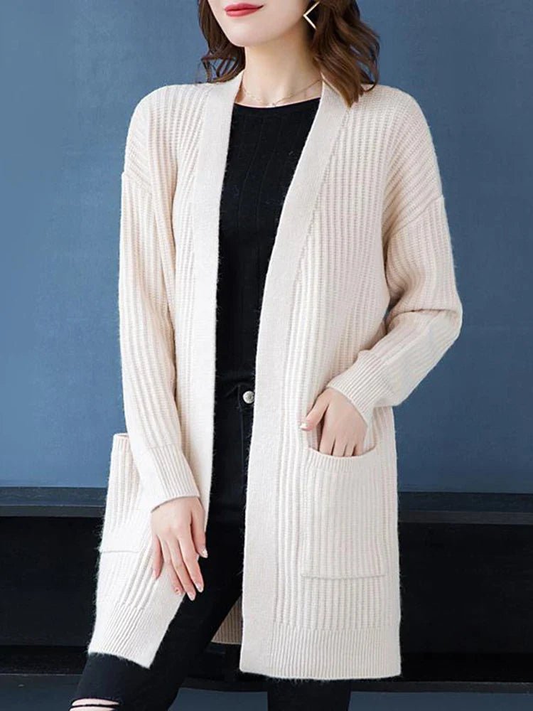 Cardigan Ponto Aberto Alongado Luanda - Vista Ladies