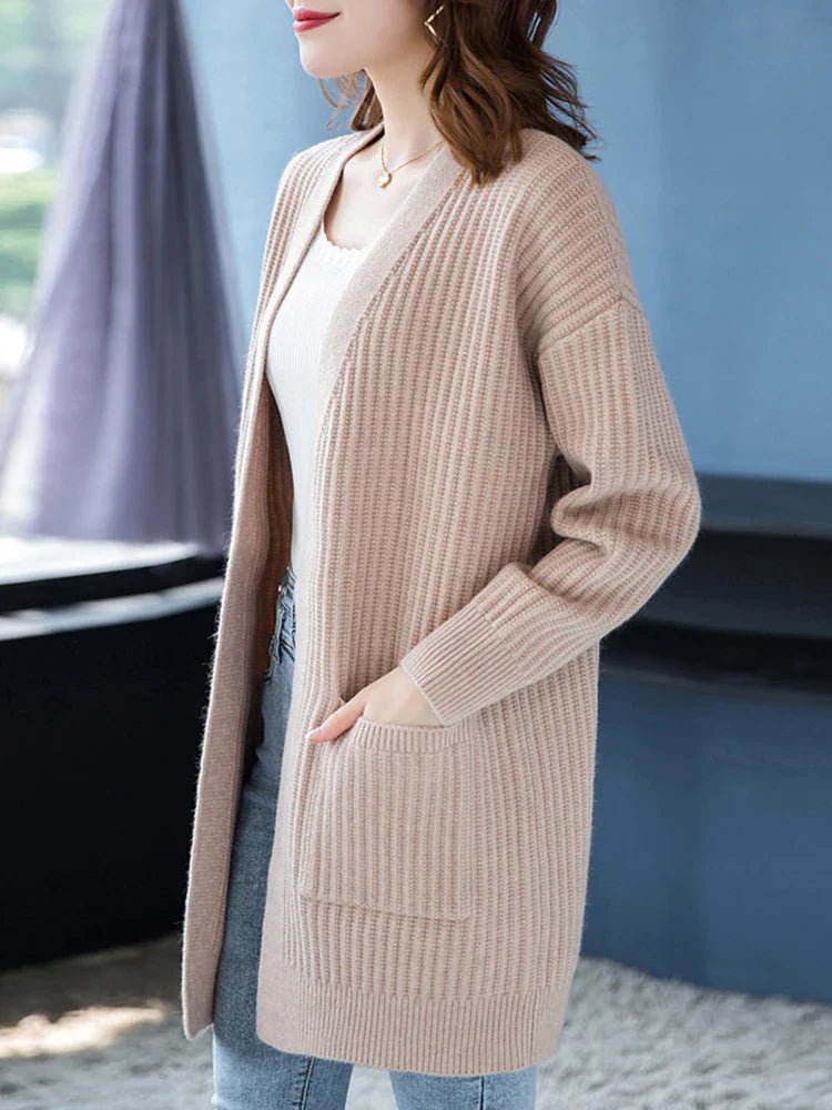 Cardigan Ponto Aberto Alongado Luanda - Vista Ladies