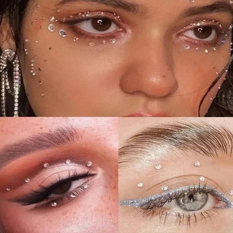 Cartela de Strass Autoadesiva em Resina para Artesanato, Scrapbook, Unhas e Maquiagem - Innovare