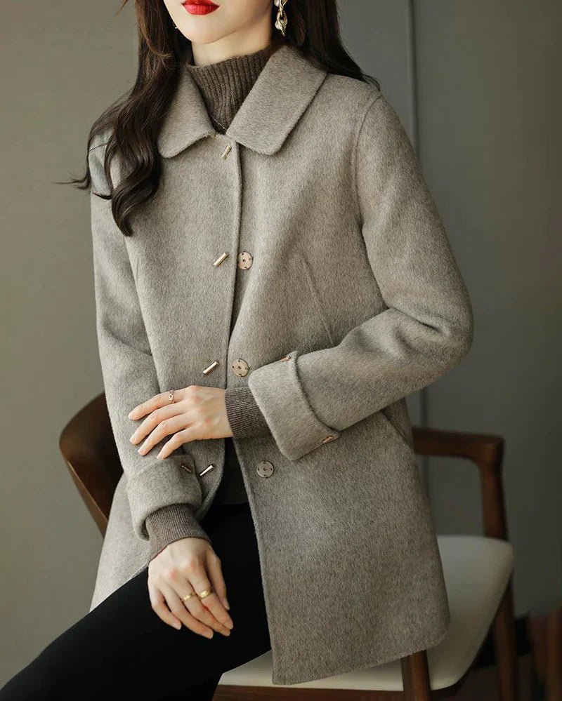 Casaco de Lã com Botões Chaud - Ziora