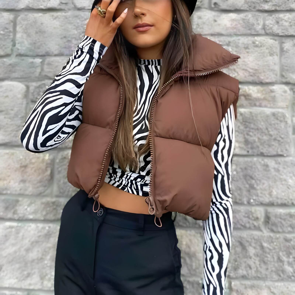 Colete Feminino Curto Puffer Illinia - Vista Ladies