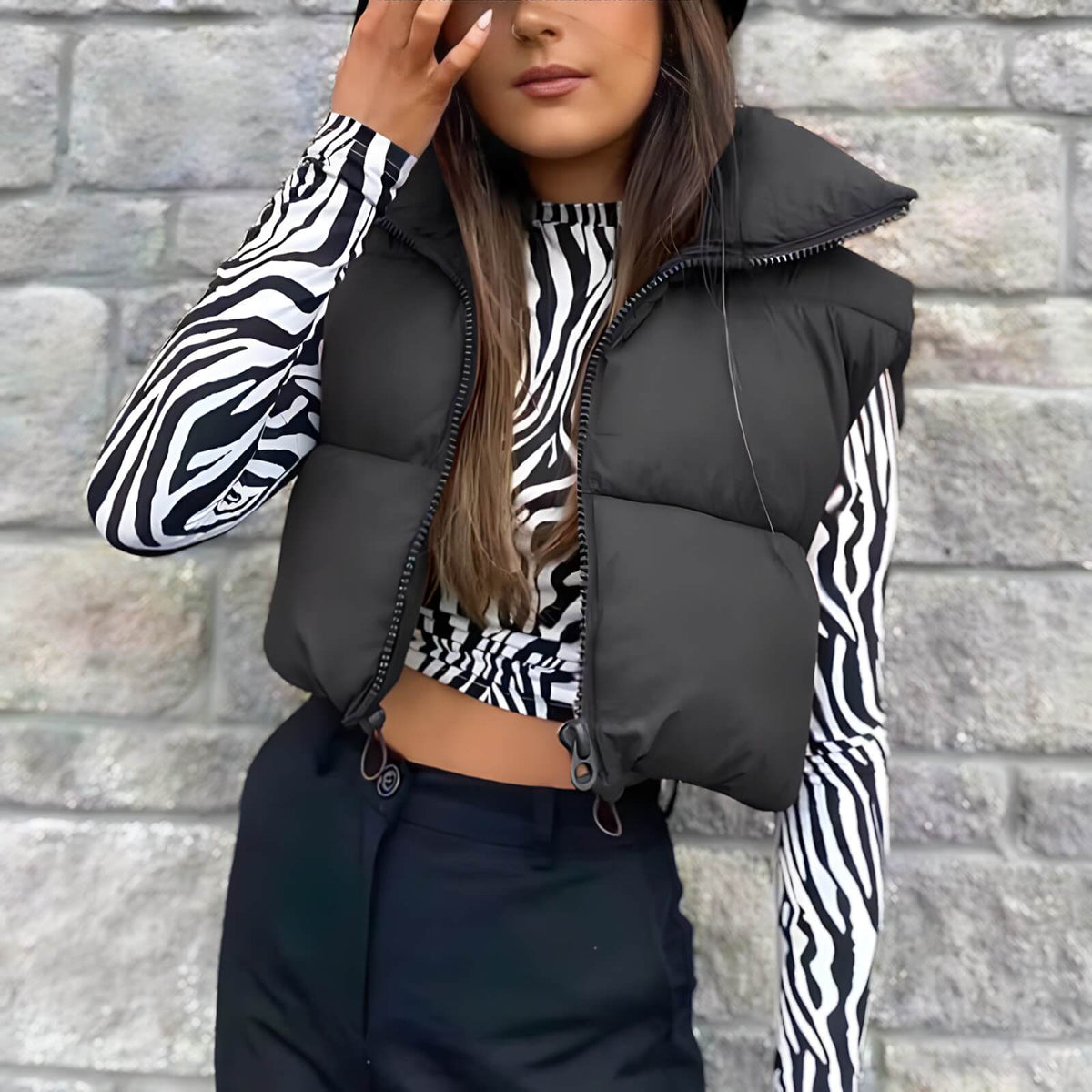 Colete Feminino Curto Puffer Illinia - Vista Ladies