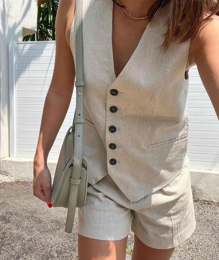 Conjunto Alfaiataria de Linho Vivian - Ziora