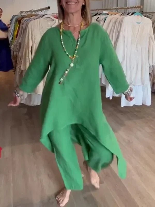 Conjunto Alongado de Linho Français - Ziora