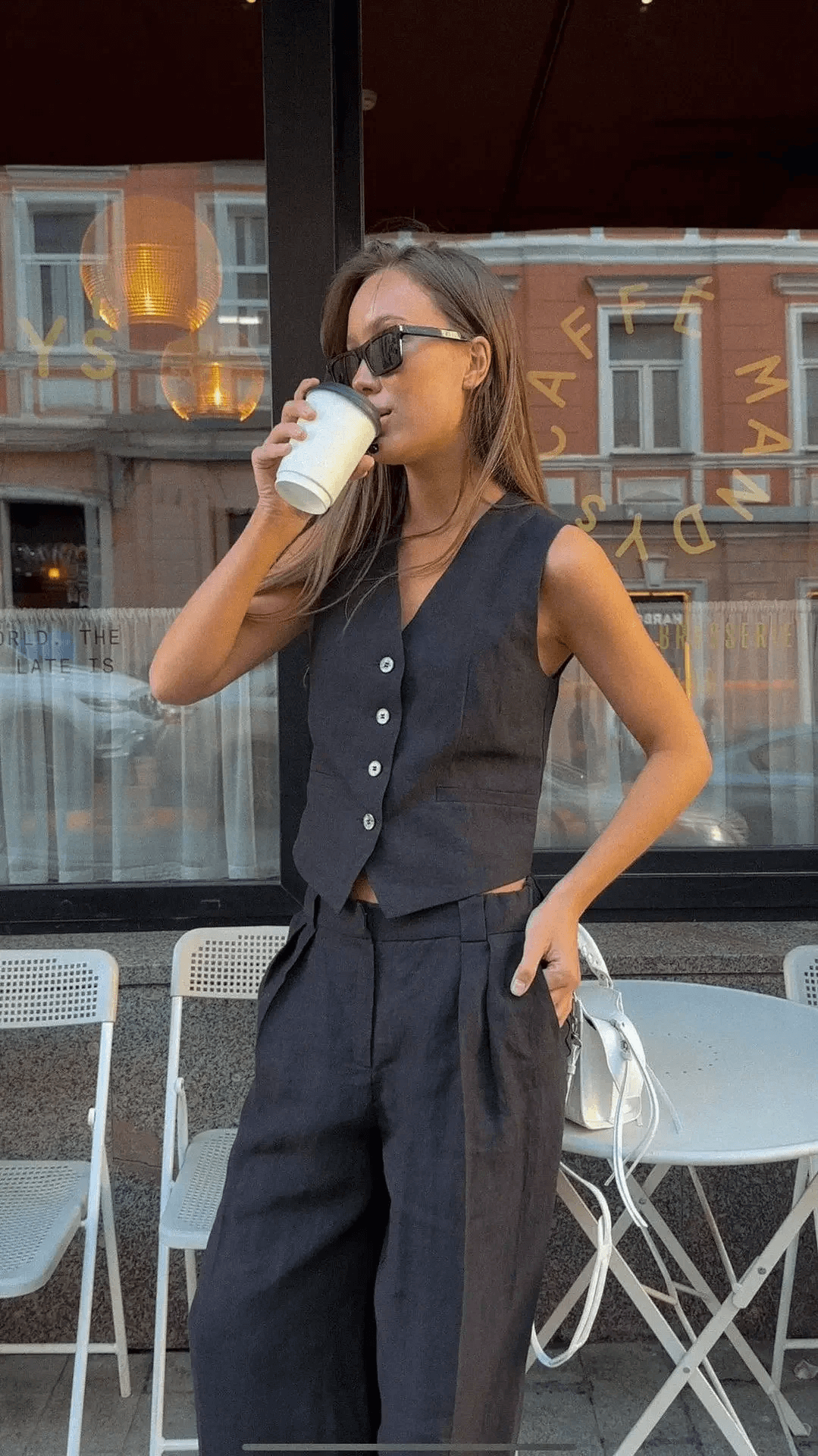 Conjunto Calça e Colete em Alfaiataria Medusa - Ziora