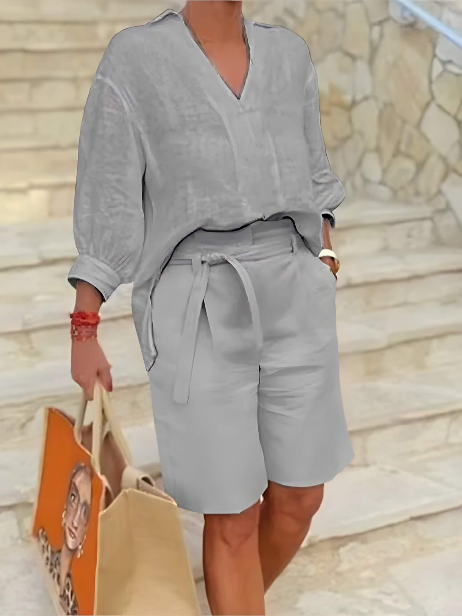 Conjunto de Linho Durban - Ziora