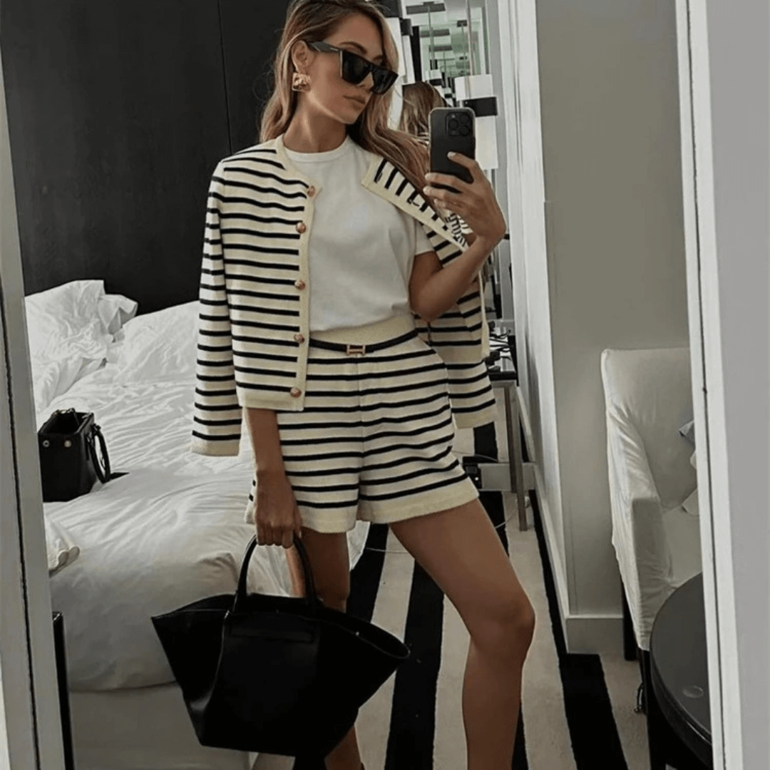 Conjunto Listrado Melinda - Ziora