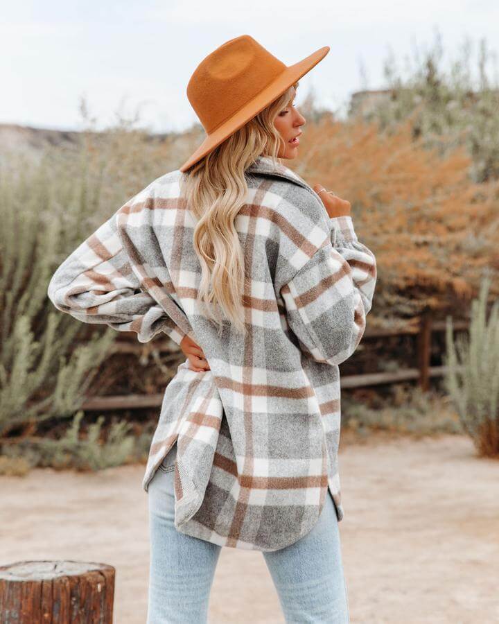 Jaqueta Estilo Camisa Xadrex Westy - Ziora