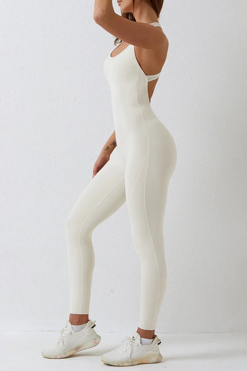 Macacão Comprido Costas Abertas Fitness Jeame - Ziora