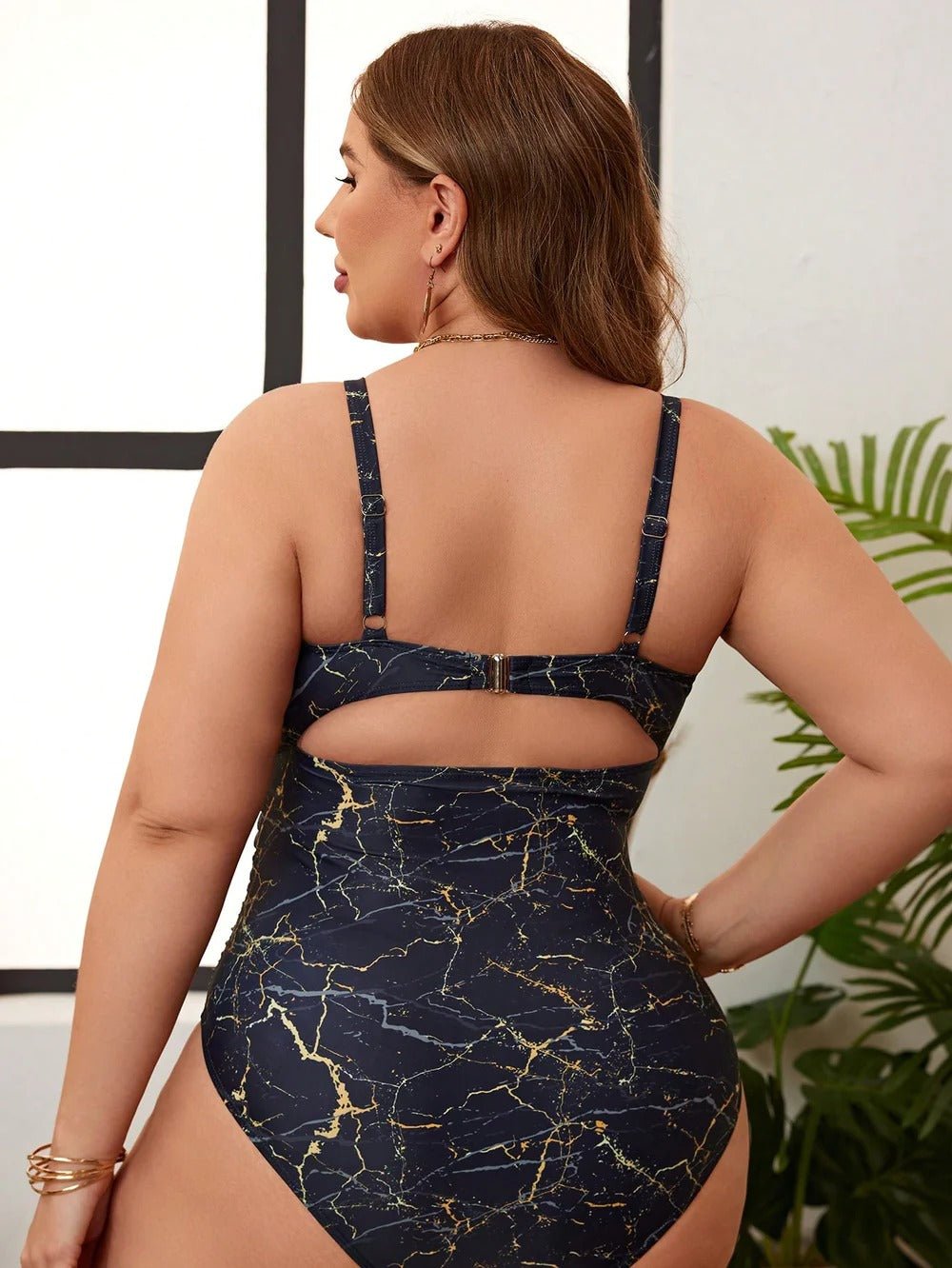 Maiô Plus Size Cintura Alta Vallen - Ziora