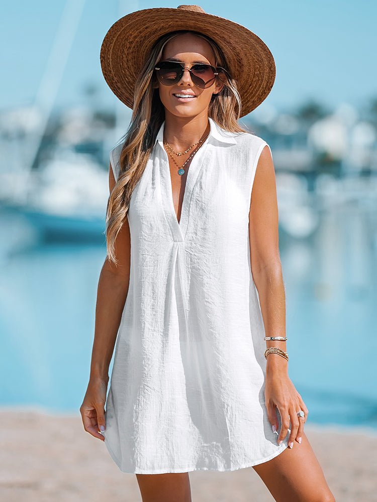 Saída de Praia com Decote em V Martinna - Ziora