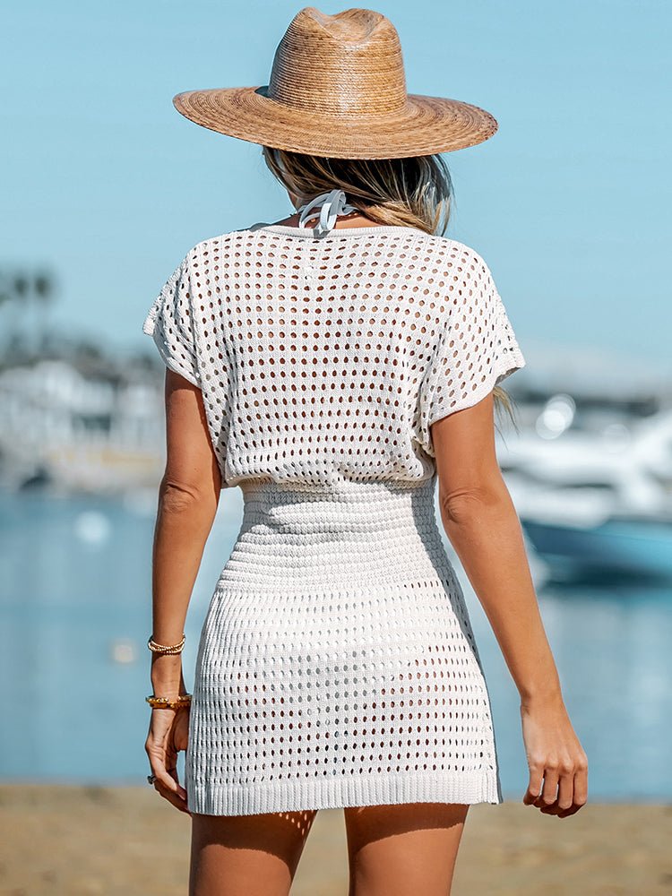 Saída de Praia Crochet Curto Laura - Ziora