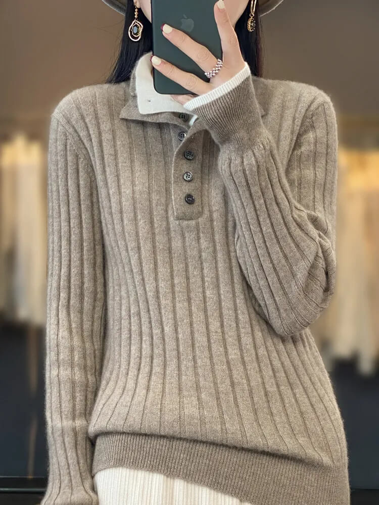 Suéter Casual com Botões Calista - Vista Ladies
