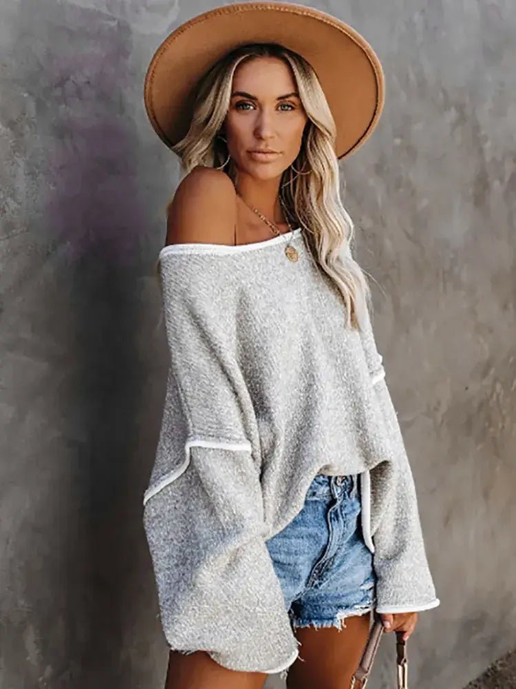 Suéter Casual Oversized Hellébore - Vista Ladies