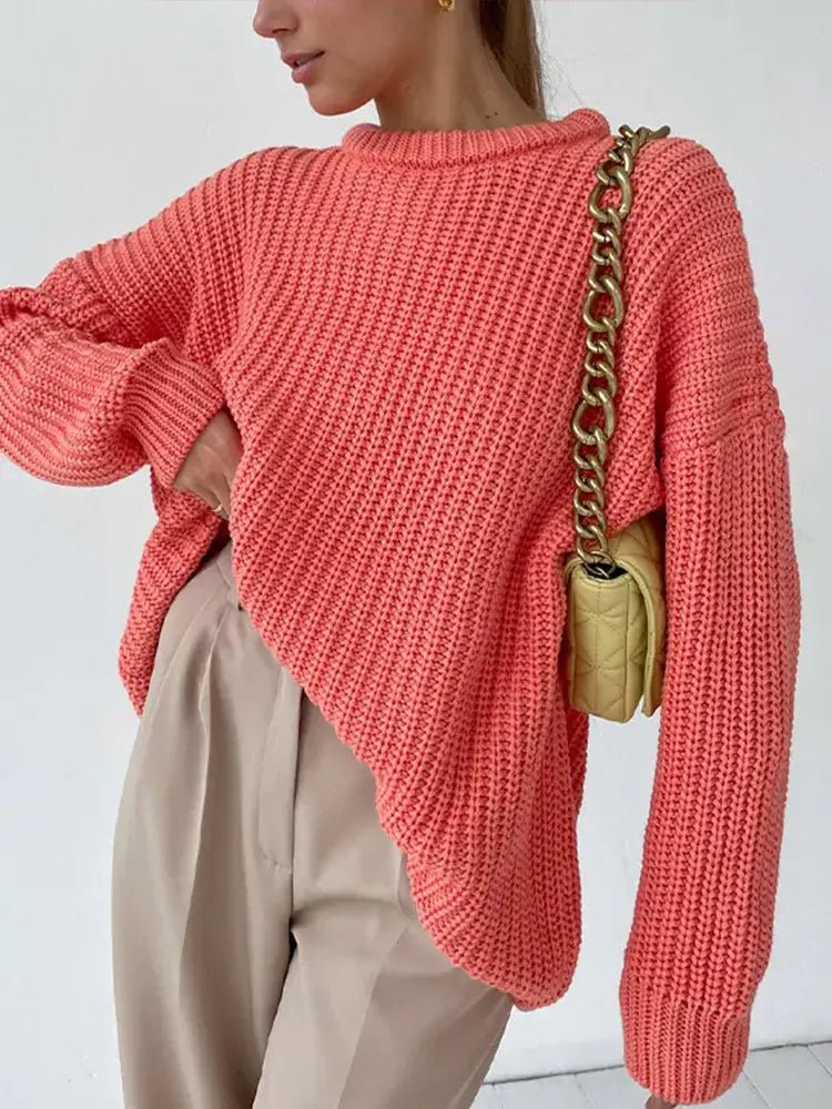 Suéter Feminino de Tricot Oversized Rodoalita - Vista Ladies