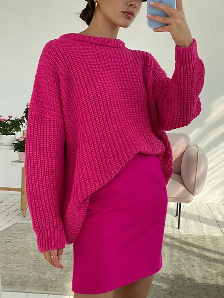 Suéter Feminino de Tricot Oversized Rodoalita - Vista Ladies