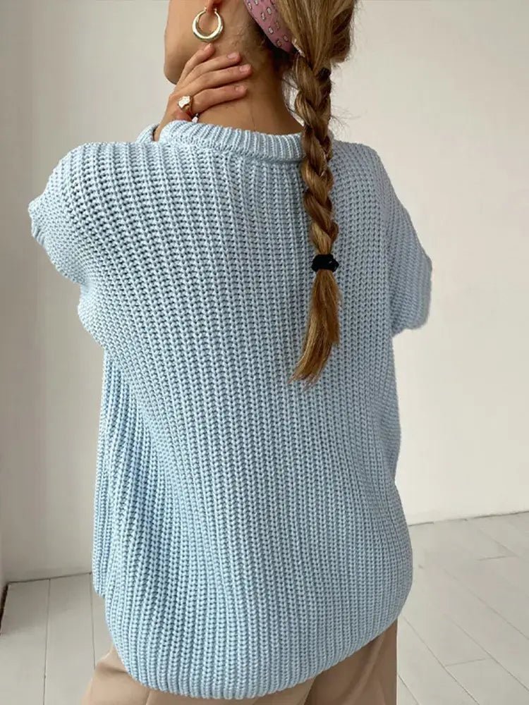 Suéter Feminino de Tricot Oversized Rodoalita - Vista Ladies