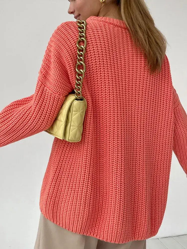 Suéter Feminino de Tricot Oversized Rodoalita - Vista Ladies