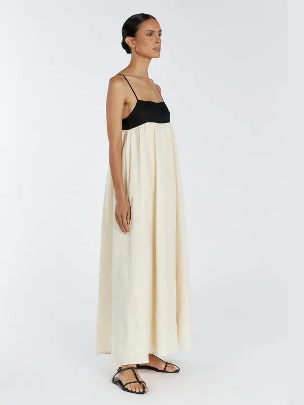 Vestido Long Off - White e Preto Barcelona - Ziora
