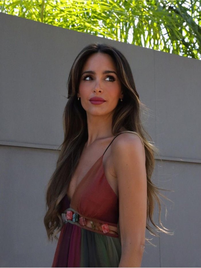 Vestido Longo Detalhe de Pedraria Mariah - Ziora