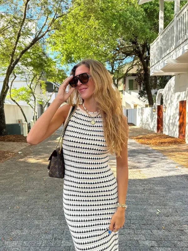 Vestido Midi Long em Tricô Fernanda - Ziora