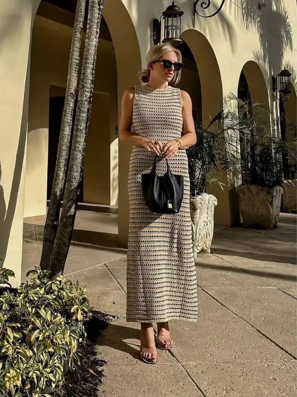 Vestido Midi Long em Tricô Fernanda - Ziora