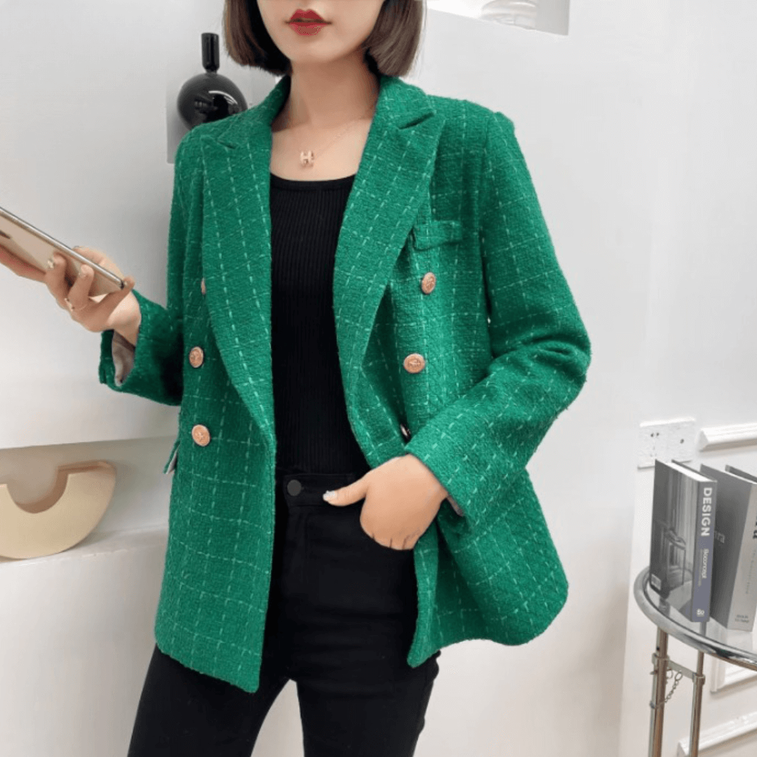 Blazer Feminino Casual de Lã Elegance
