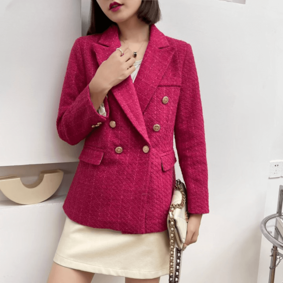 Blazer Feminino Casual de Lã Elegance