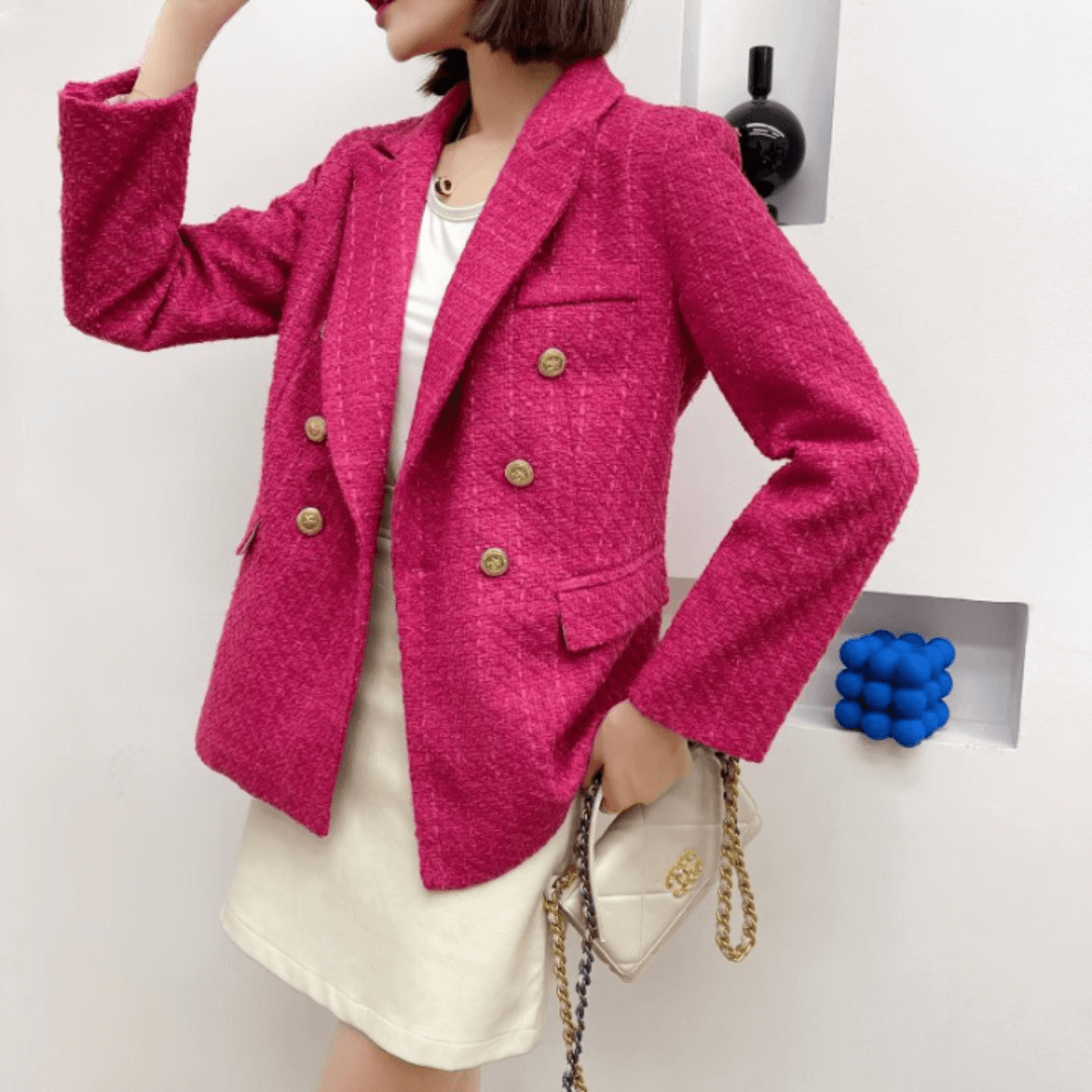 Blazer Feminino Casual de Lã Elegance