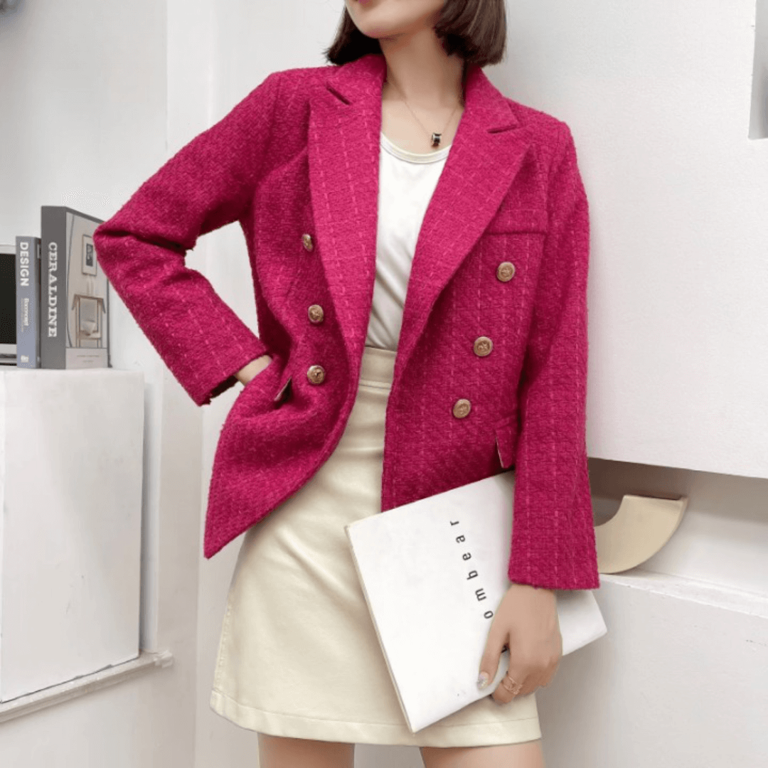 Blazer Feminino Casual de Lã Elegance