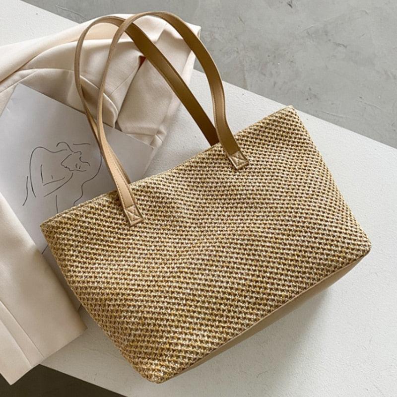 Bolsa de Palha Look