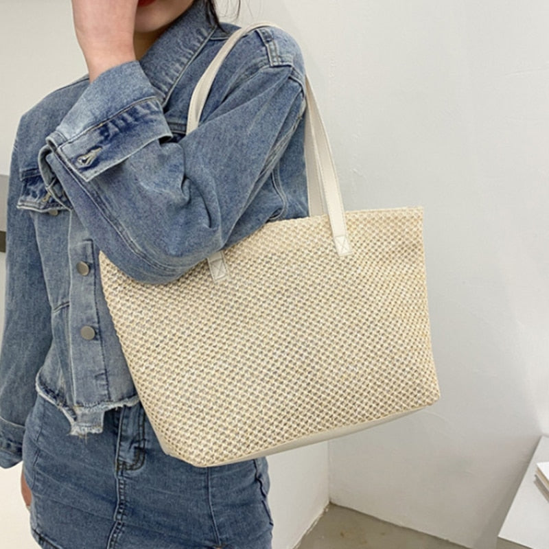Bolsa de Palha Look