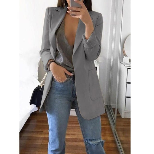 Blazer Alongado Oversized Fashionist - Loja Fact