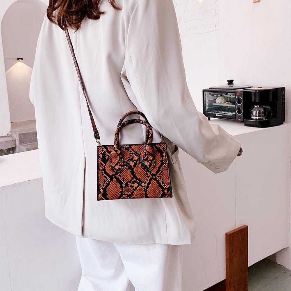 Bolsa de Couro Animal Print - Loja Fact