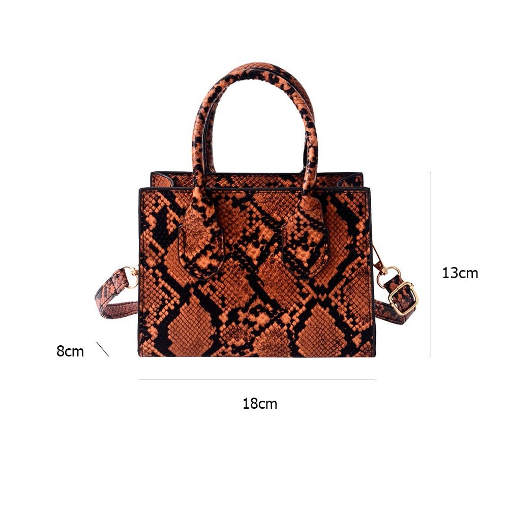 Bolsa de Couro Animal Print - Loja Fact