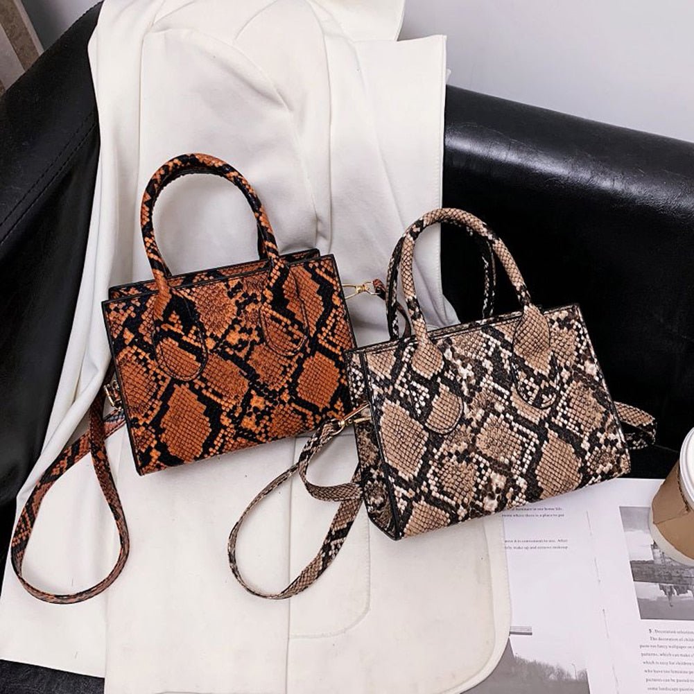 Bolsa de Couro Animal Print - Loja Fact